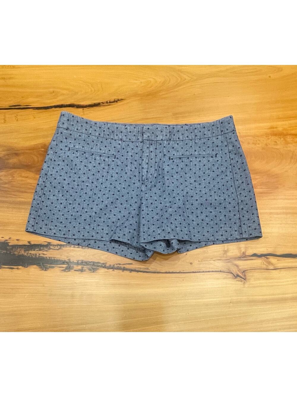 Gap Blue Chambray Polka Dot Shorts 6